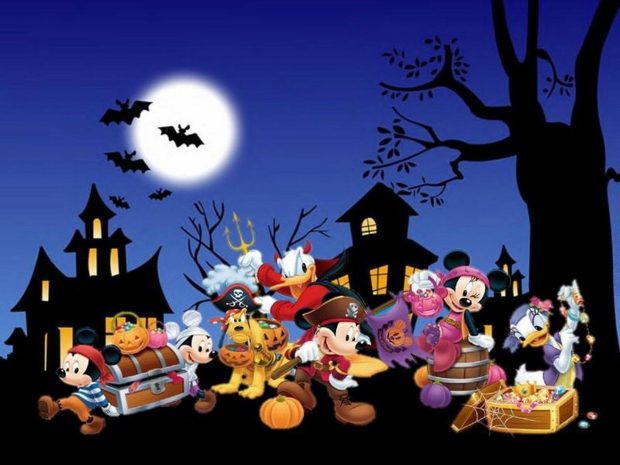 Disney Halloween Wide Screen Wallpaper.