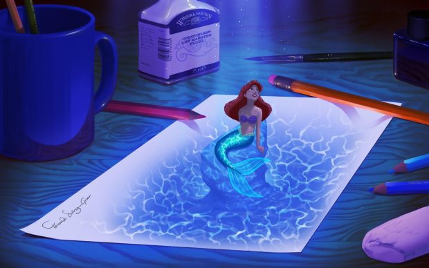 Disney Little Mermaid Background HD.