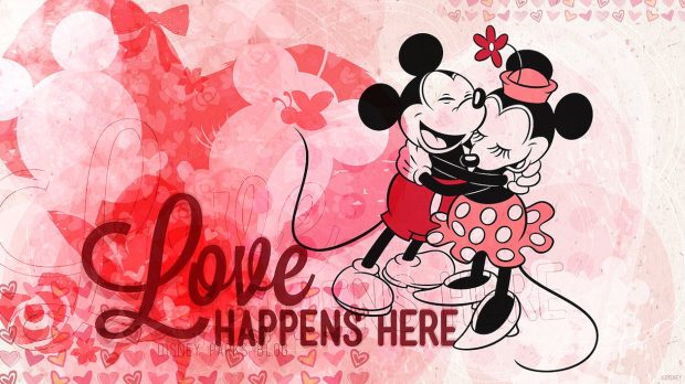Disney Parks Valentines Day Wallpaper Love Happens Here.