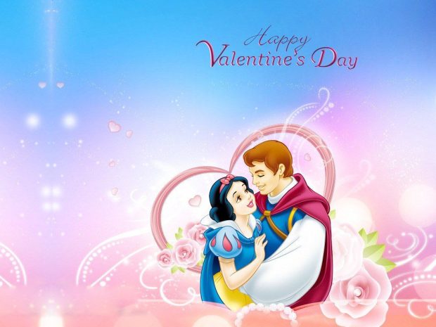 Disney Valentines Day Sweet Love Couple.