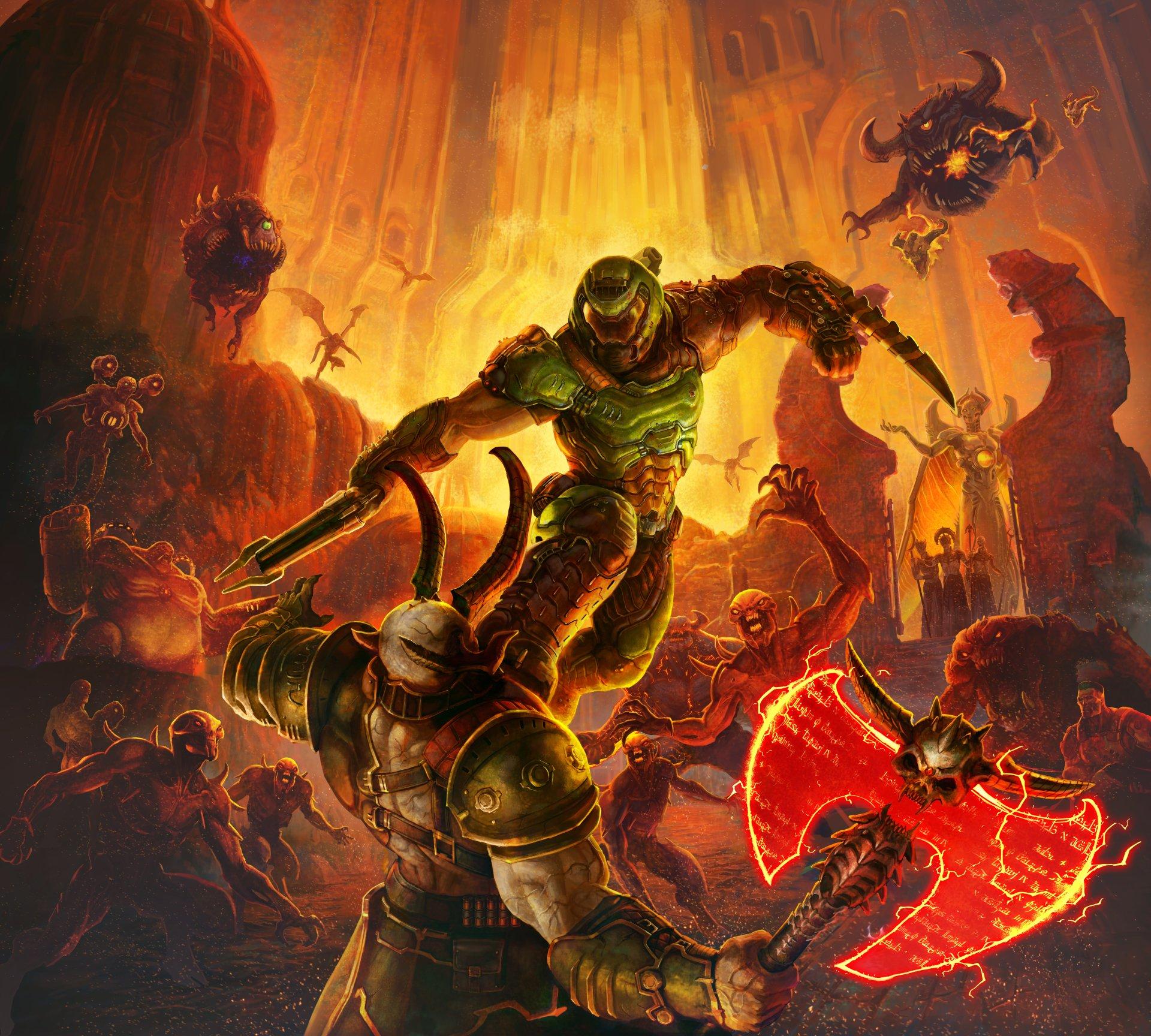 Doom Eternal Wallpaper 4K Doomguy Doom Slayer BlackDark 7618