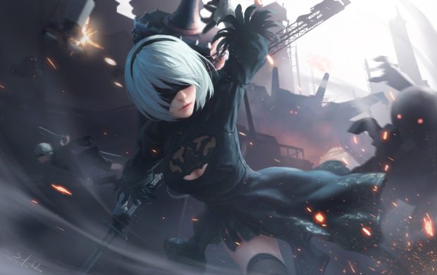 Download Free 2B Wallpaper HD.