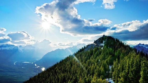 Download Free 4K Mountain Background.