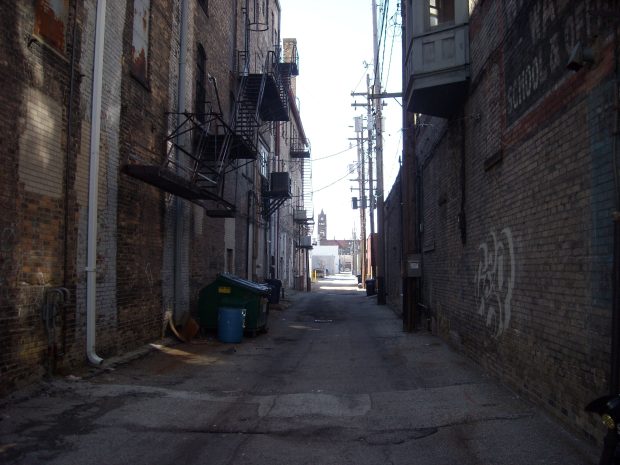 Download Free Alleyway Background HD.