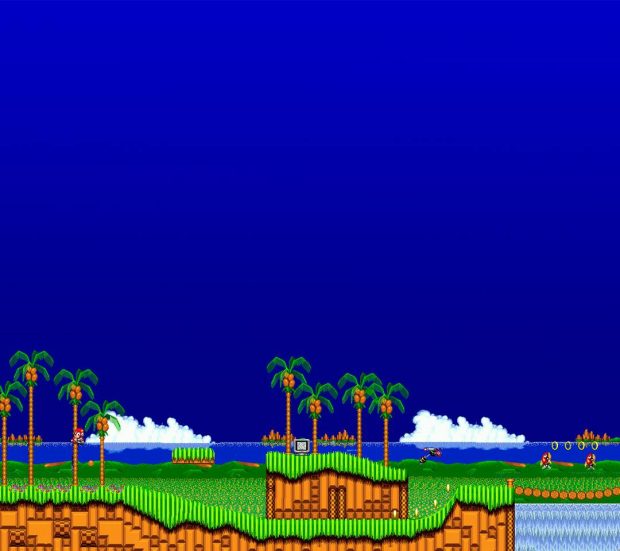 Download Free Green Hill Zone Background HD.