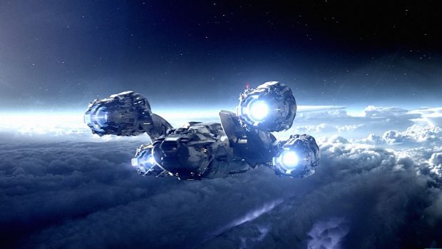 Download Free Spaceship Wallpaper HD.