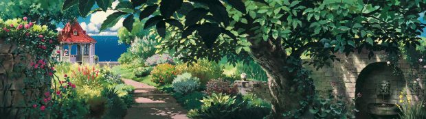Dual Screen Studio Ghibli Backgrounds.
