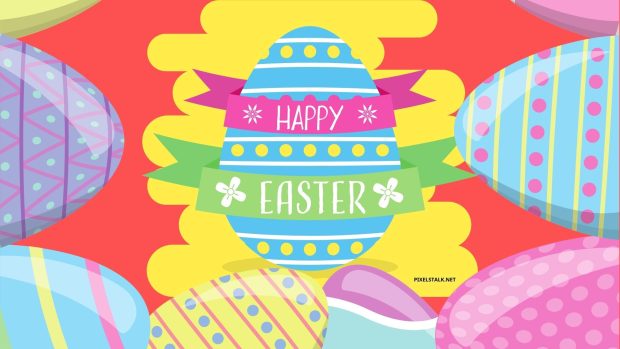 Easter Egg Wallpaper Colorful.