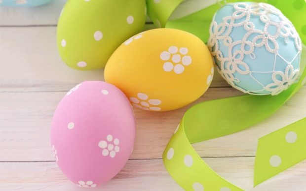 Easter Egg Wallpaper HD Pastel Color.