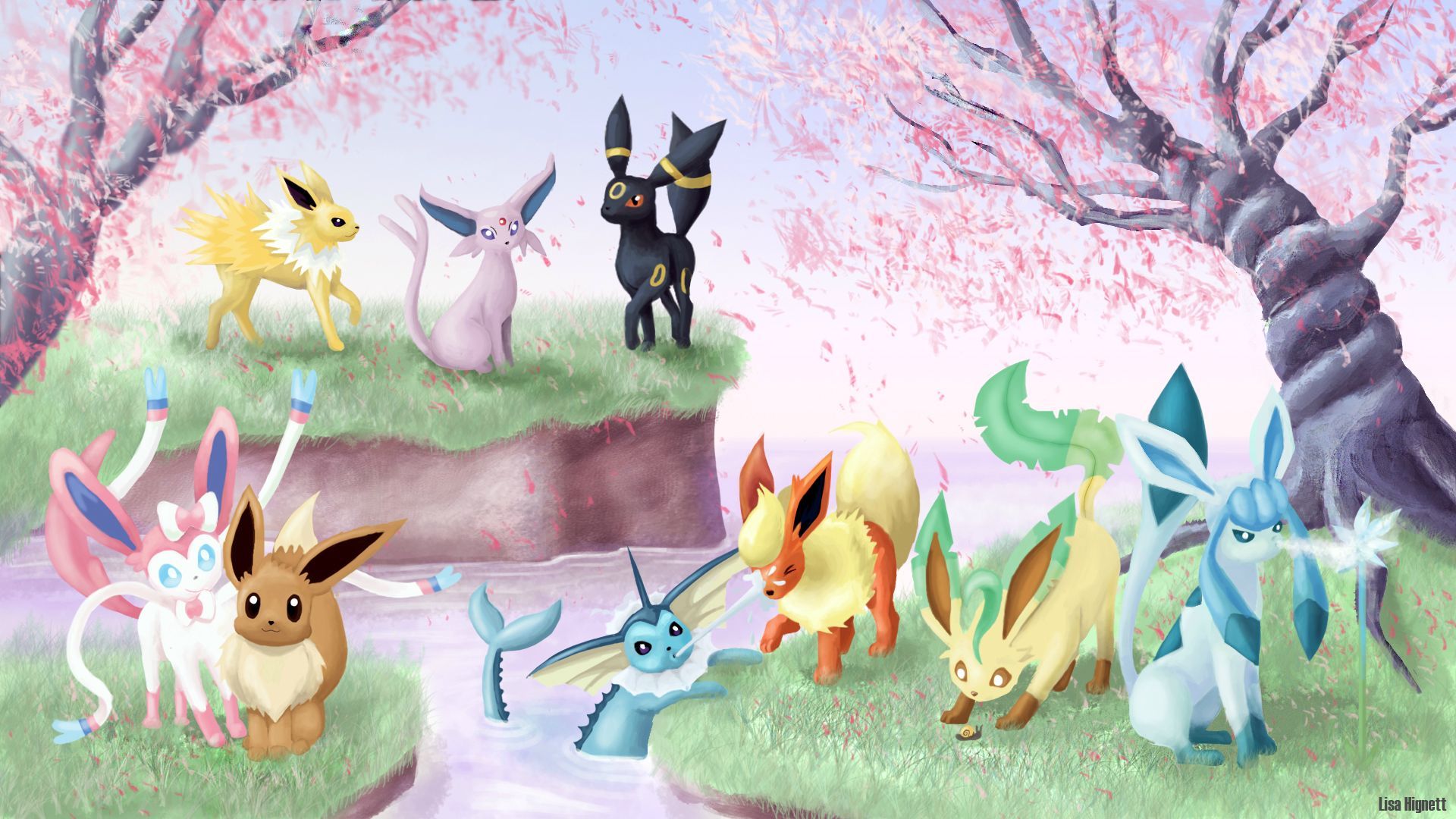 Eevee wallpaper by DrawingBackgrounds  Download on ZEDGE  054e