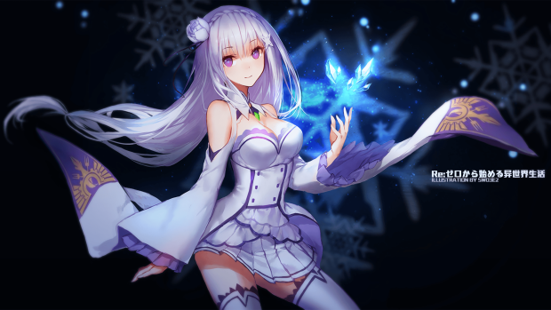 Emilia Re Zero Wallpaper HD.