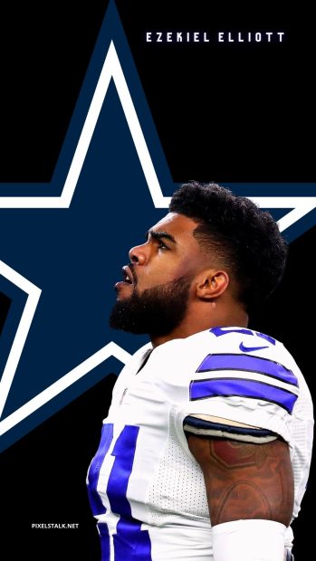 Ezekiel Elliott Digital Wallpaper.