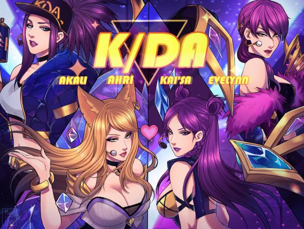 Fanart KDA Wallpaper HD.