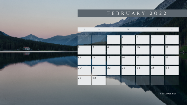February 2022 calendar wallpaper desktop PC (1).