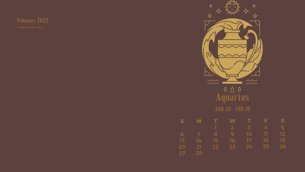 February 2022 calendar wallpaper desktop PC (2).