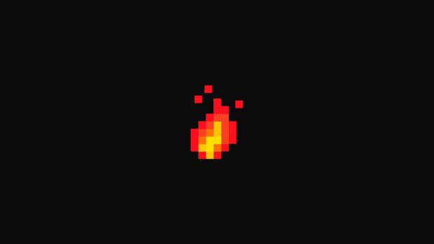 Fire 8 Bit Wallpaper HD.