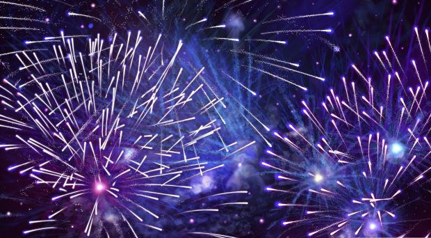 Fireworks Wide Screen Wallpaper HD.