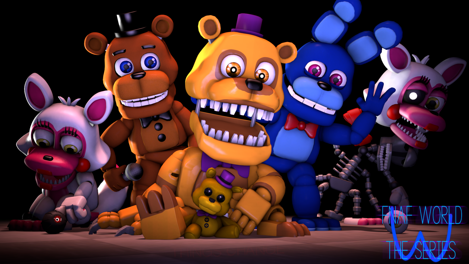 2880x900px, free download, HD wallpaper: Five Nights at Freddy's, Five Nights at Freddy's 3, Five Nights at Candy's