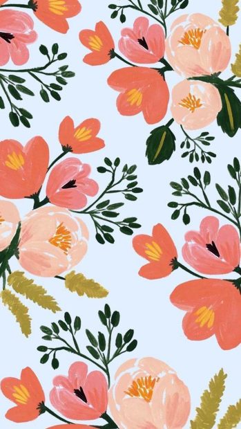 Floral Wide Screen Background.