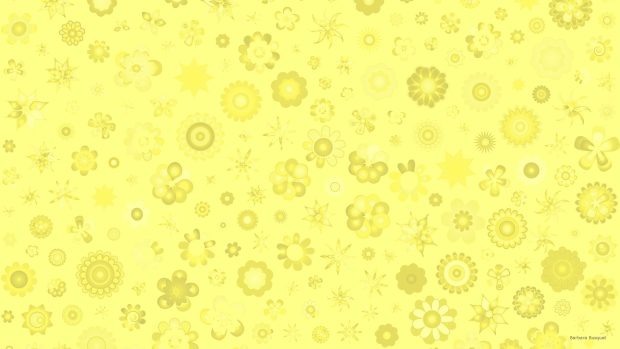 Flower Cute Pastel Yellow Wallpaper HD.