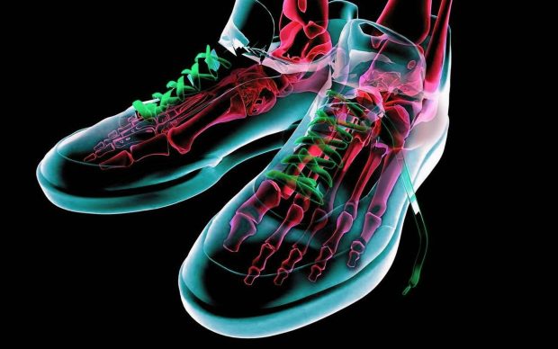 Foot Wear Beautiful Neon Wallpaper.