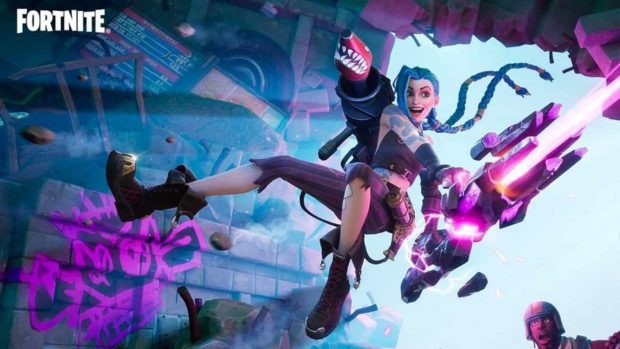 Fortnite Jinx Arcane Wallpaper HD.