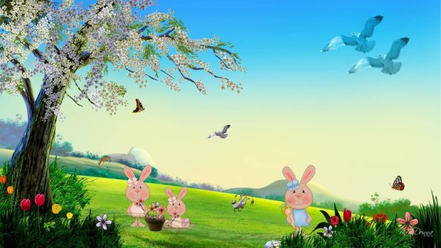 Free Download Easter Bunny Wallpaper.