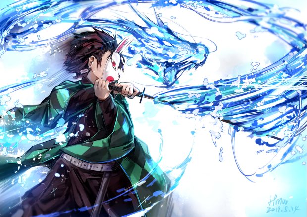 Free Download Tanjiro Demon Slayer Wallpaper HD.