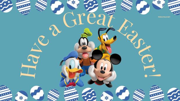 Free Mickey Mouse Easter Wallpaper.