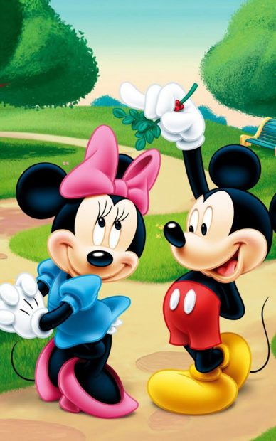 Free Mickey Mouse Easter Wallpaper Mickey And Minnie.