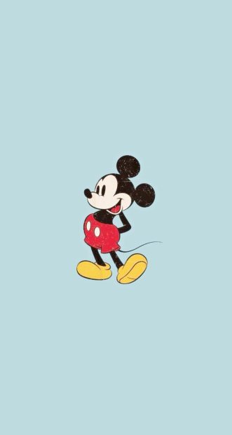 Free Mickey Mouse Easter Wallpaper Minimalist.