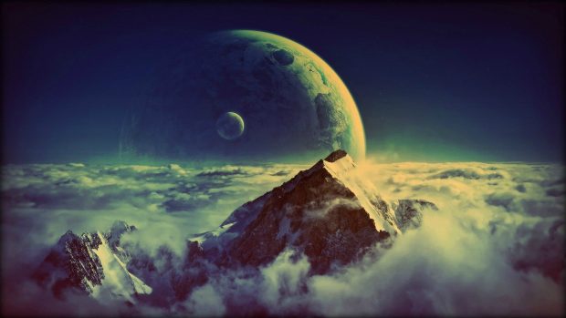 Free download Aesthetic Moon Background.