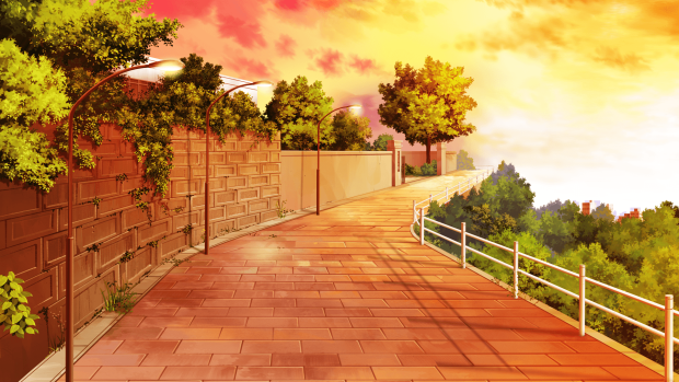 Free download Anime City Background HD.