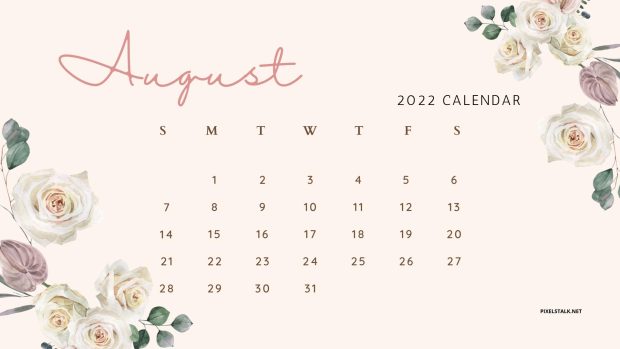 Free download August 2022 Calendar Picture.