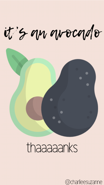 Free download Cute Avocado Wallpaper.