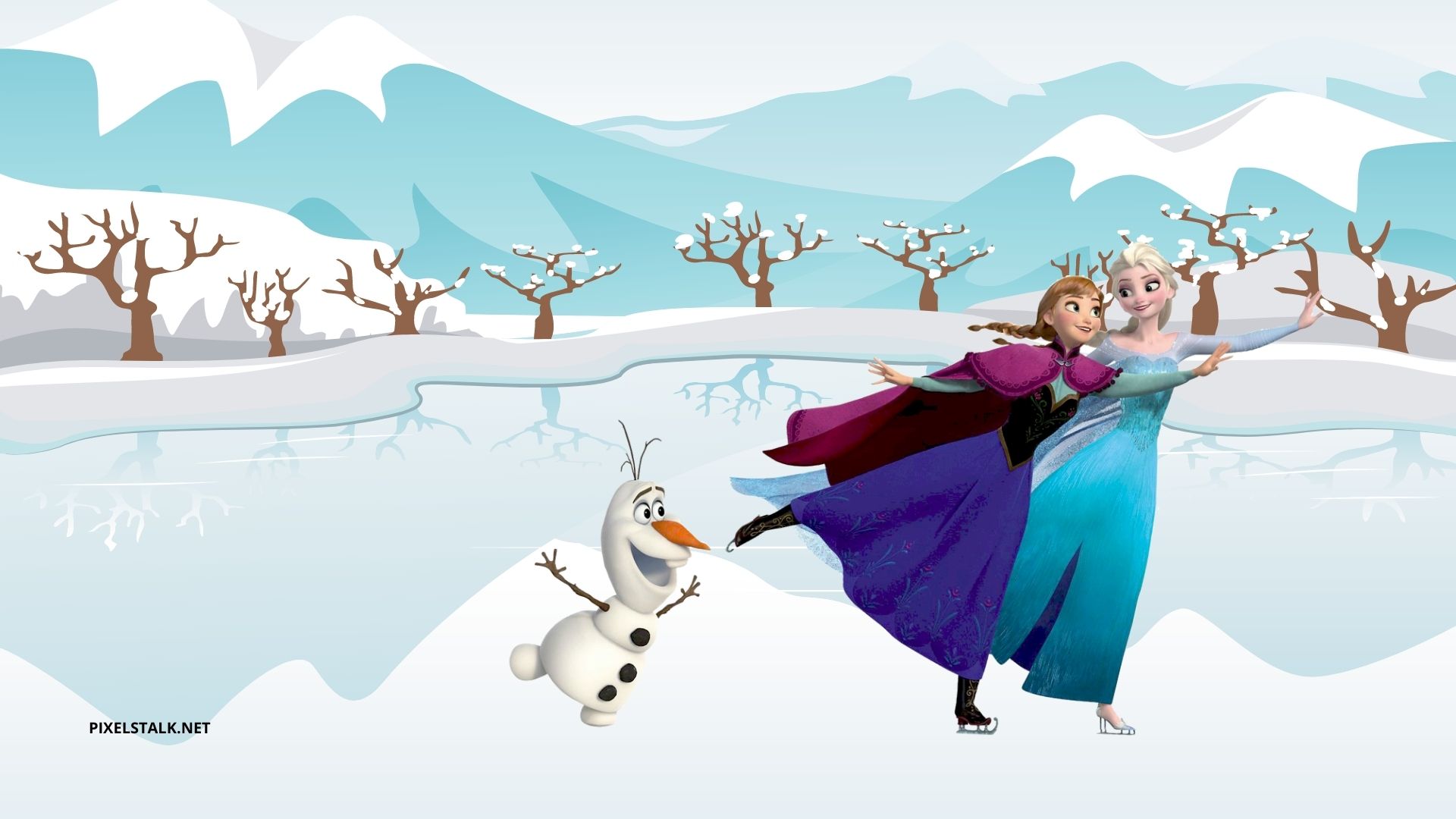Winter Characters Disney Wallpapers  Wallpaper Cave