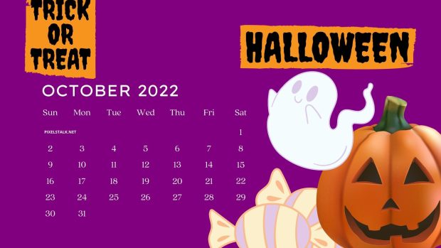 Free download October 2022 Calendar Background.