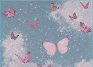 Free download Pink Butterfly Aesthetic Wallpaper HD.