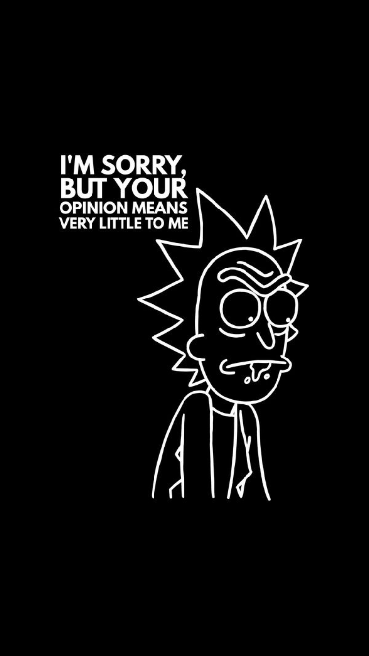 Rick and Morty, black, picsart, HD mobile wallpaper, Peakpx