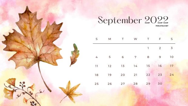 Free download September 2022 Calendar Background HD.