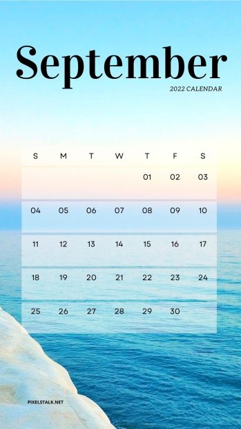 Free download September 2022 Calendar Iphone Wallpaper.