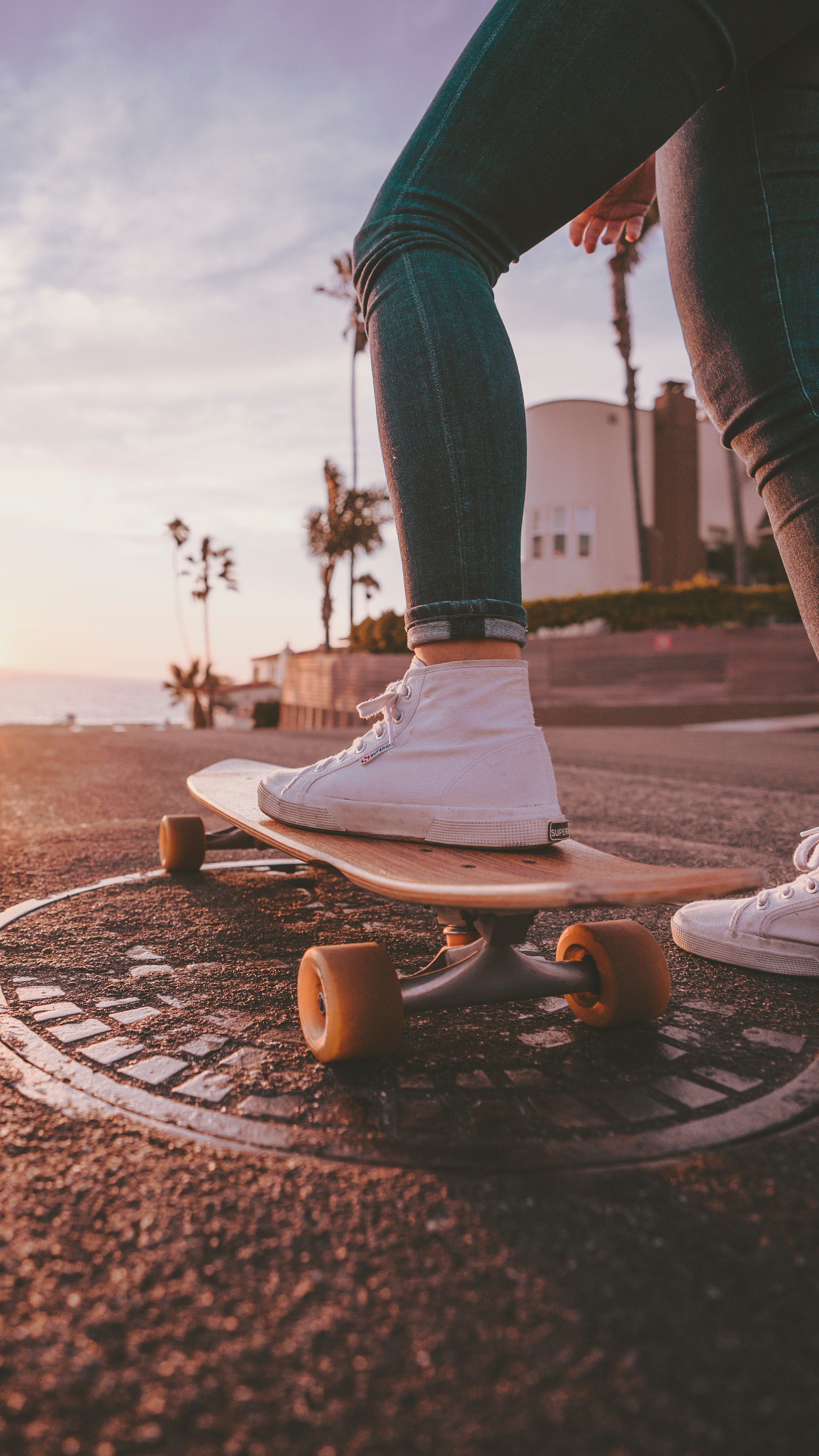 Skateboard Sunset Wall Mural  Murals Your Way