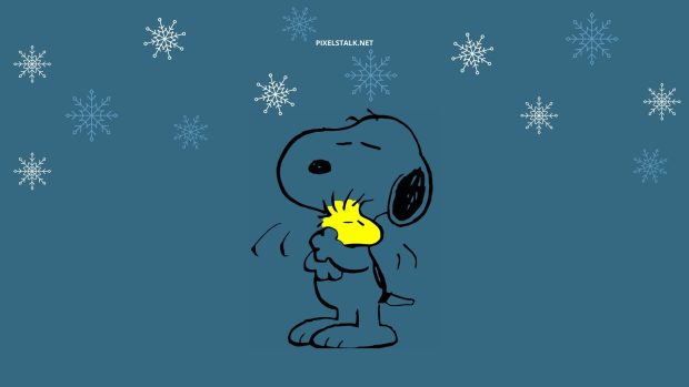 Free download Snoopy Winter Wallpaper HD.
