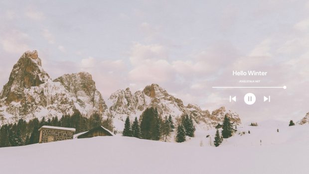 Free download Winter Mountain Wallpaper HD.