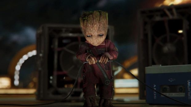 Funny Baby Groot Wallpaper HD.