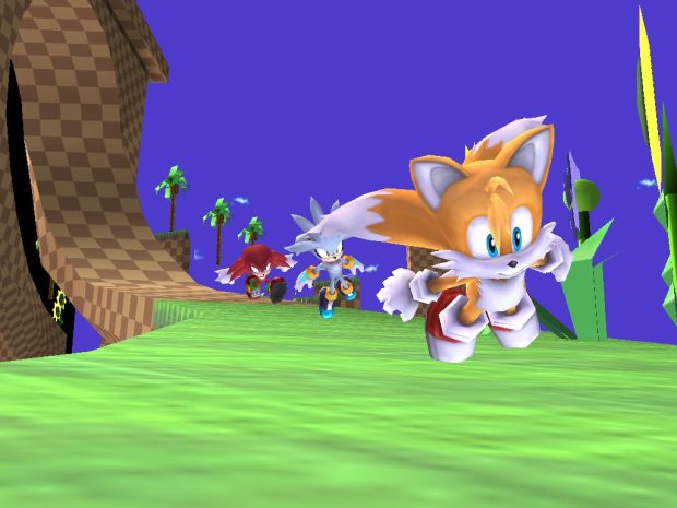 Funny Green Hill Zone Background.