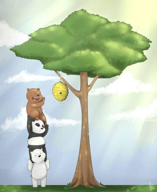 Funny We Bare Bears Wallpaper HD.