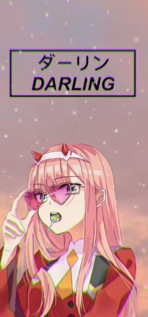 Funny Zero Two Wallpaper Aesthetic HD.