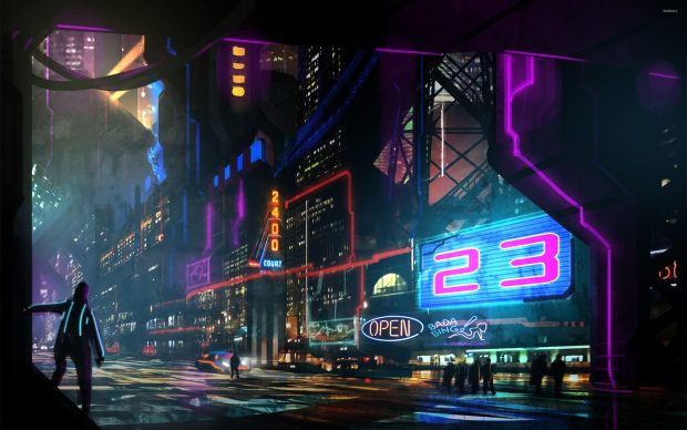 Game Neon City Wallpaper HD.