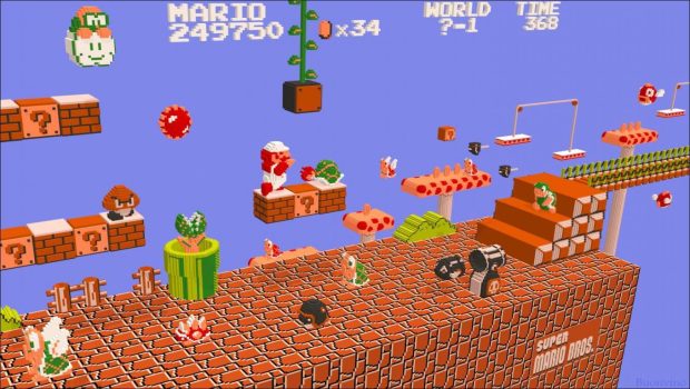 Game Super Mario Background HD.